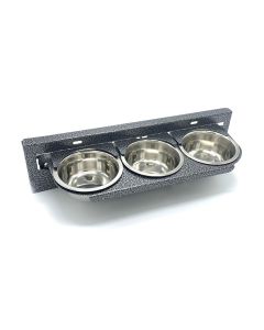 Rotary 3-Bowl Feeding Station